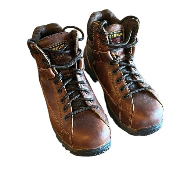 Dr. Martens Unisex Industrial Non Metallic Brown Work Boots - Picture 1 of 10